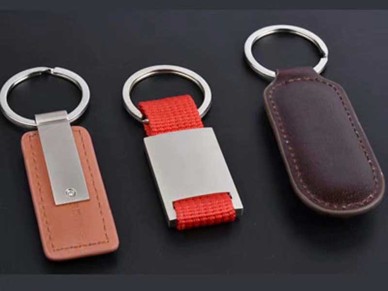 Leather key chain