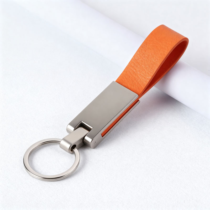 Leather keychain