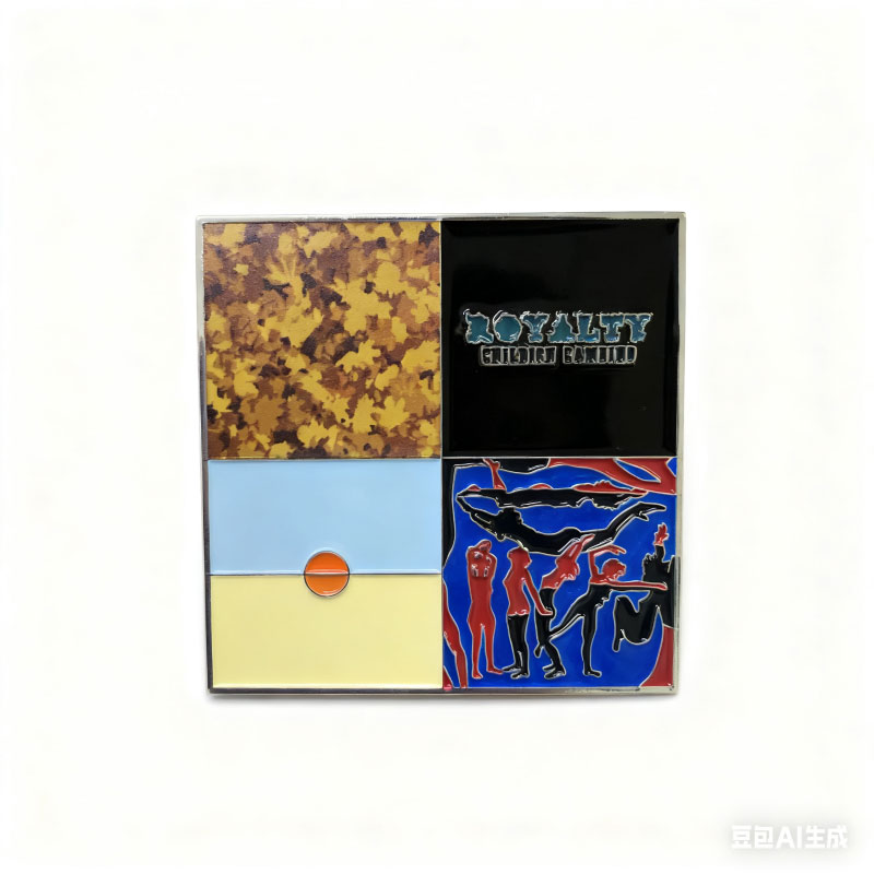 soft enamel pin+print